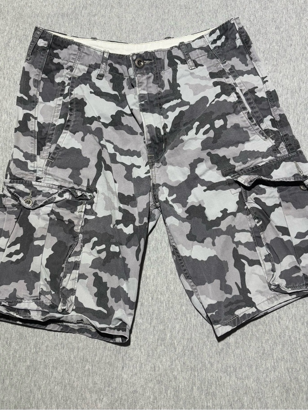Levi's Black & Gray Camo Cargo Shorts